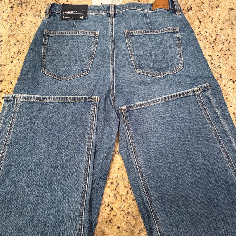 American Eagle Outfitters High-Rise Stretch Double Stitched Stovepipe - Picture 4 of 7